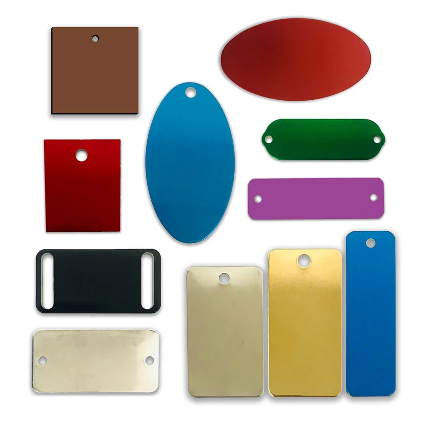 Circle Tags - Anodized Aluminum - Blank